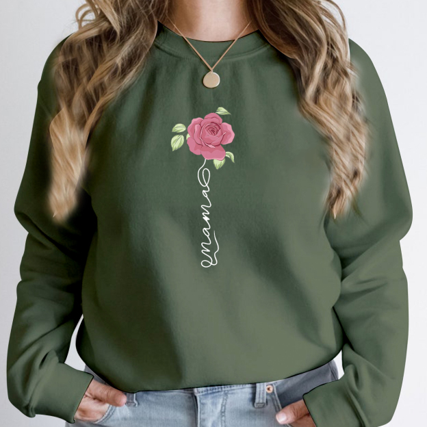 Gorgeous Rose Mama Sweatshirt