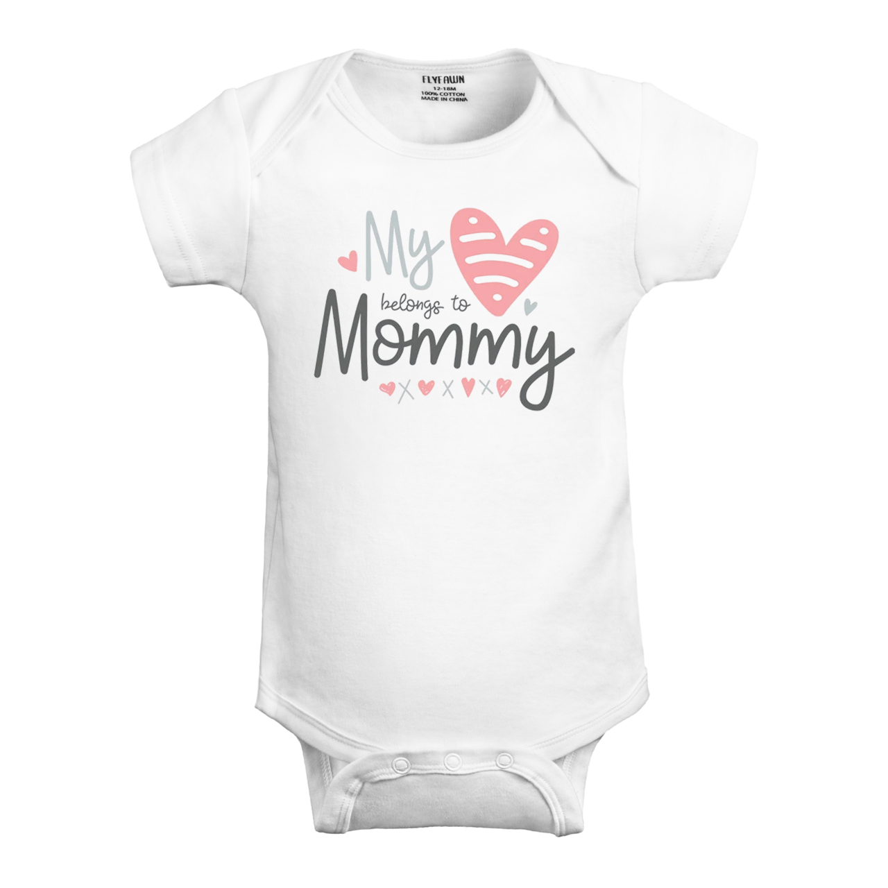 My Heart Belongs To Mummy,Baby Bodysuit