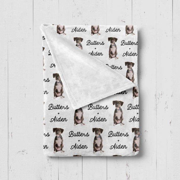Personalized Pet+ me  Blanket 