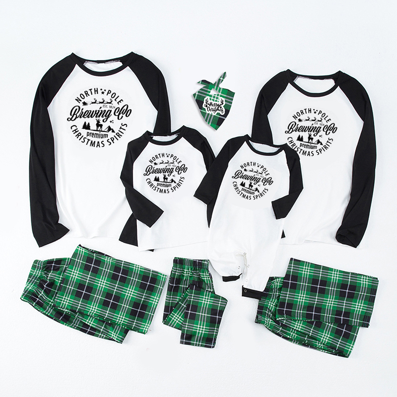 North Pole Brewing Co Christmas Family Matching Pajamas Sale-Beepumpkin™