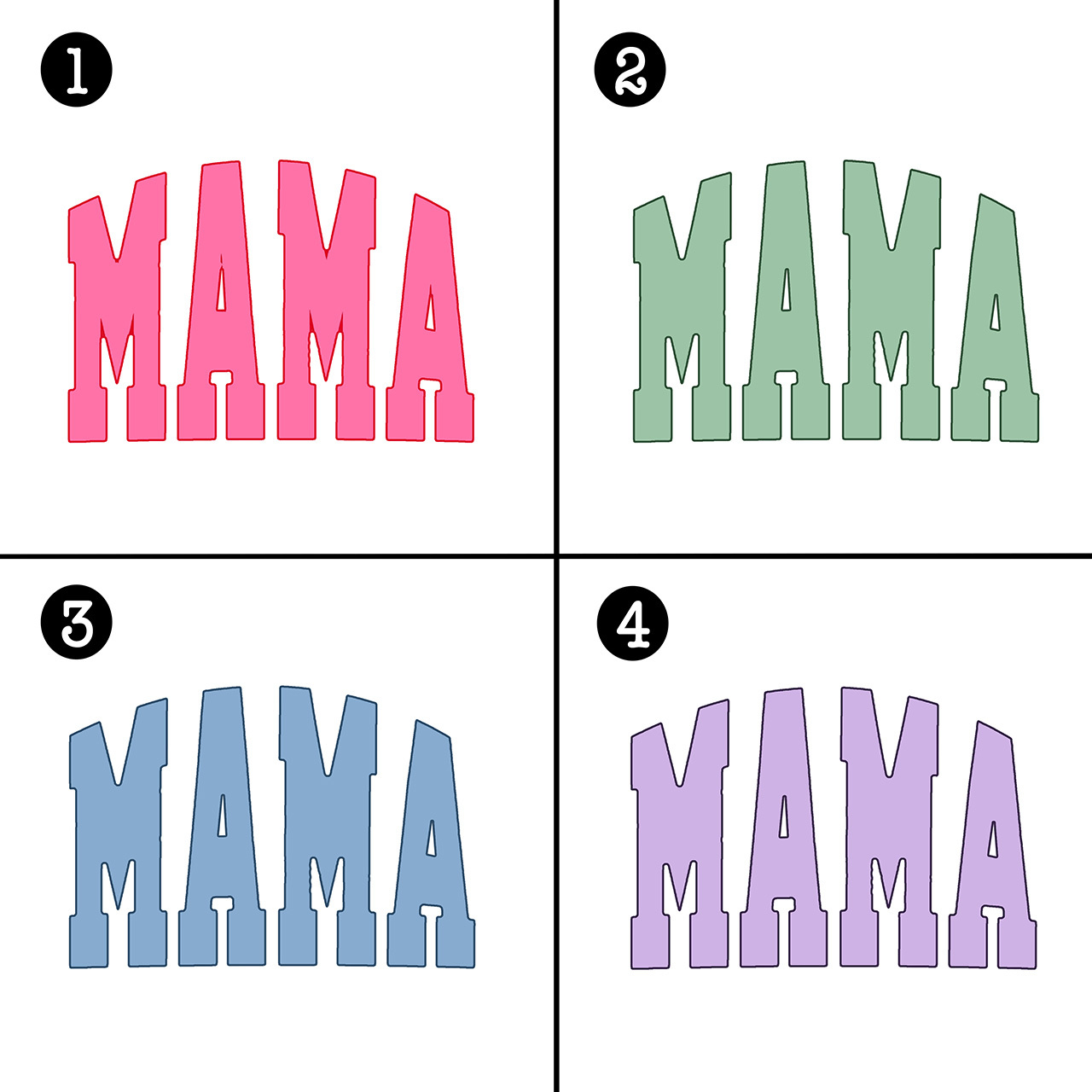 Varsity Letters Mama T-Shirt