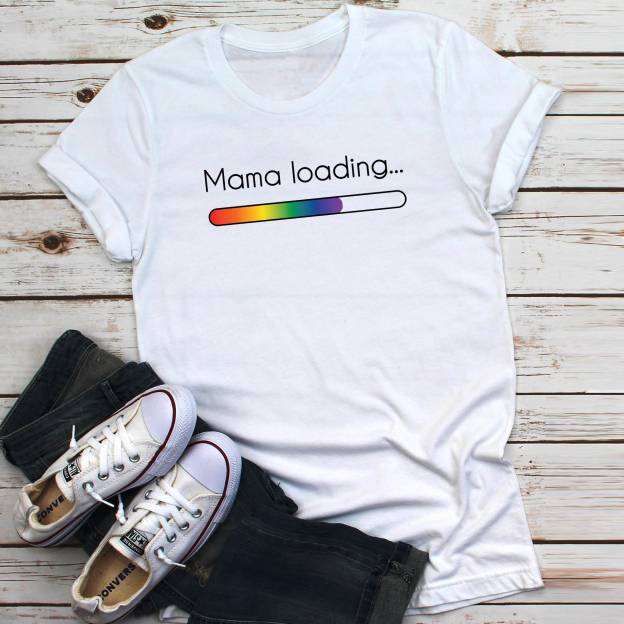 Lesbian Family Pregnancy Announcement LGBTQ Shirt & Baby Bodysuit