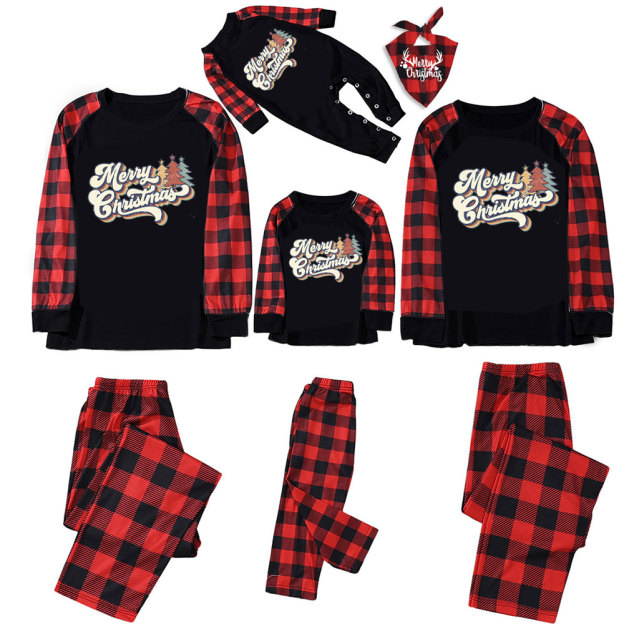 Vintage Merry Christmas Family Christmas Pajamas