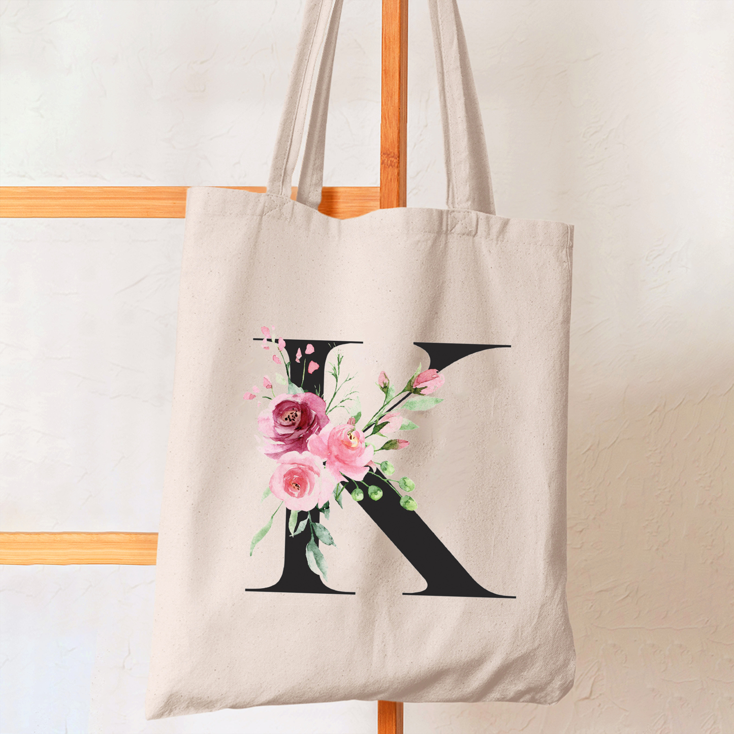 Capital Letters Name Christmas Tote Bag