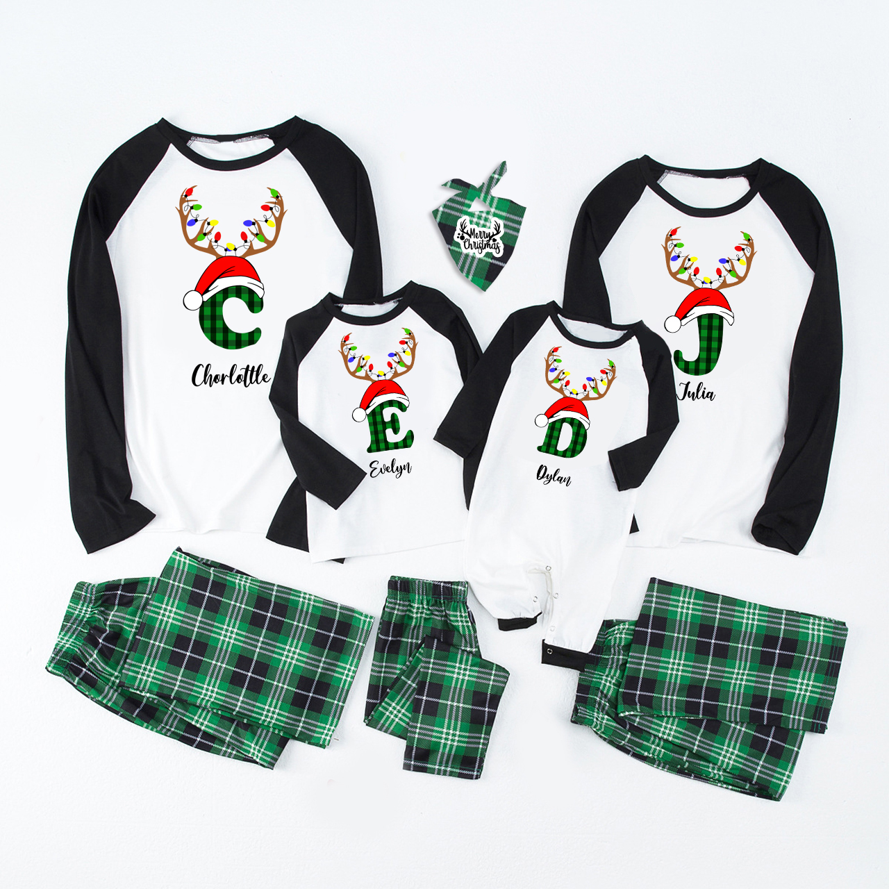 Antlers Christmas Family Matching Pajamas