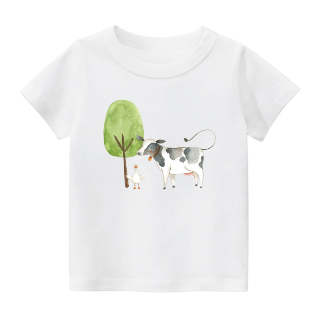 The Story Of the Farm Cow And The Gosling Shirt For Kids