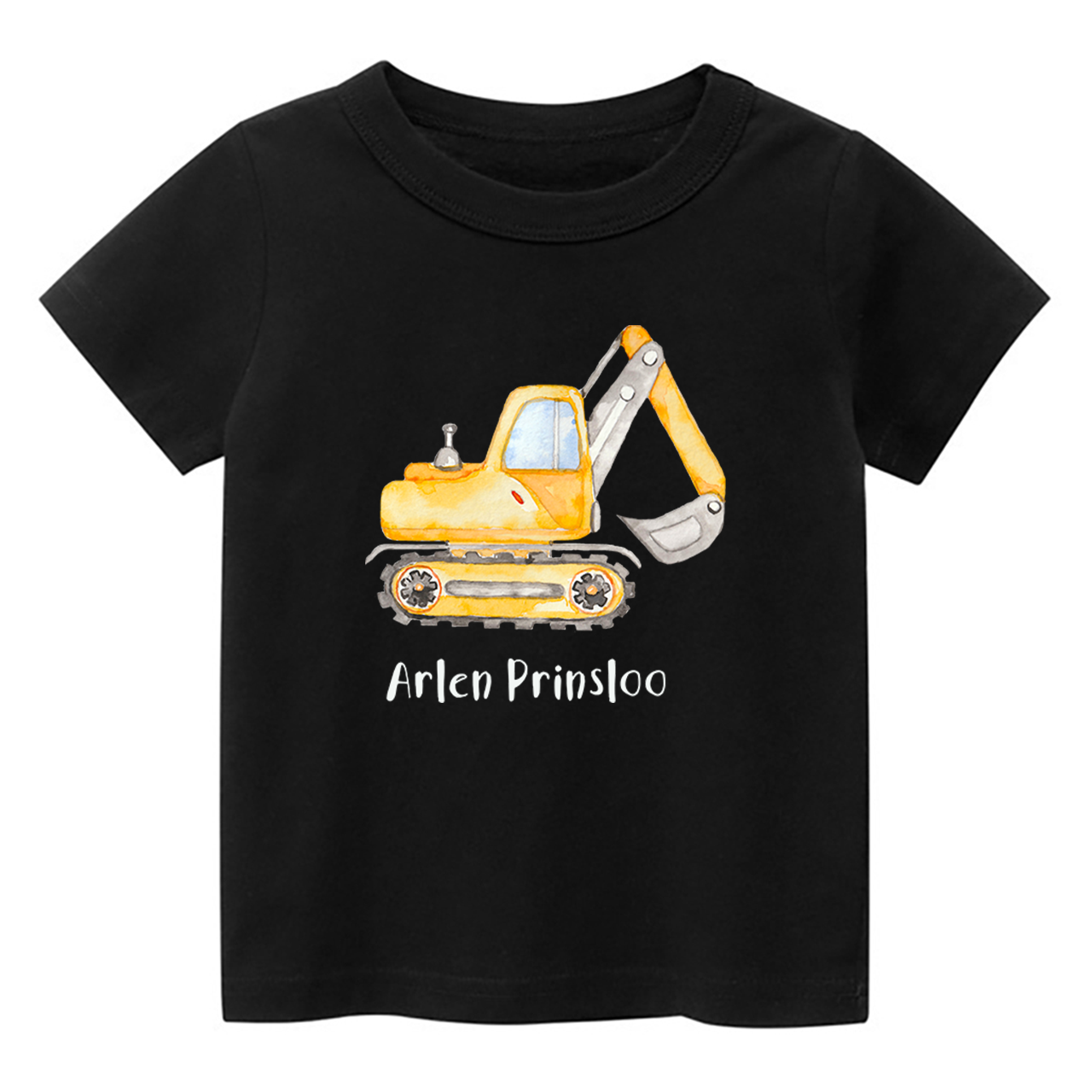Personalized Excavator Shirt For Kids
