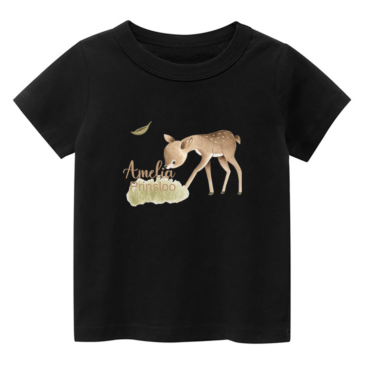 Personalized Deer Grazing Shirt For Kids