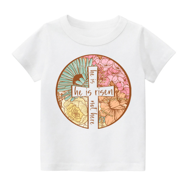He Is Risen Christian Easter Design Toddler Shirt