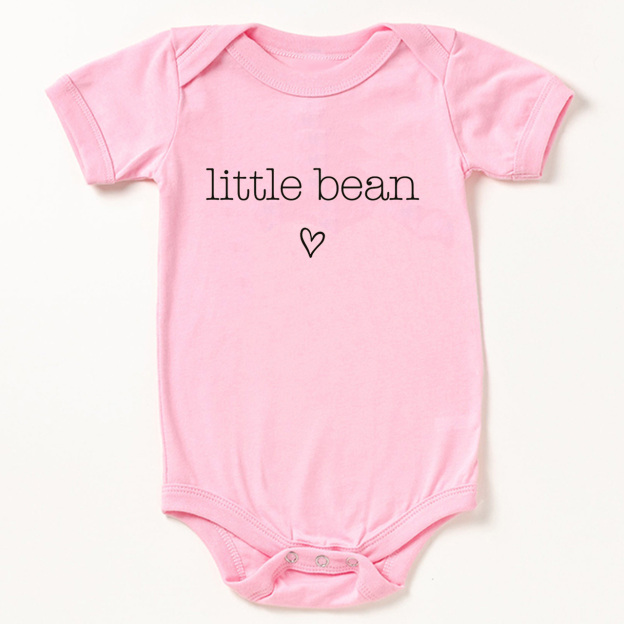 Cute Natural Little Bean Baby Bodysuit