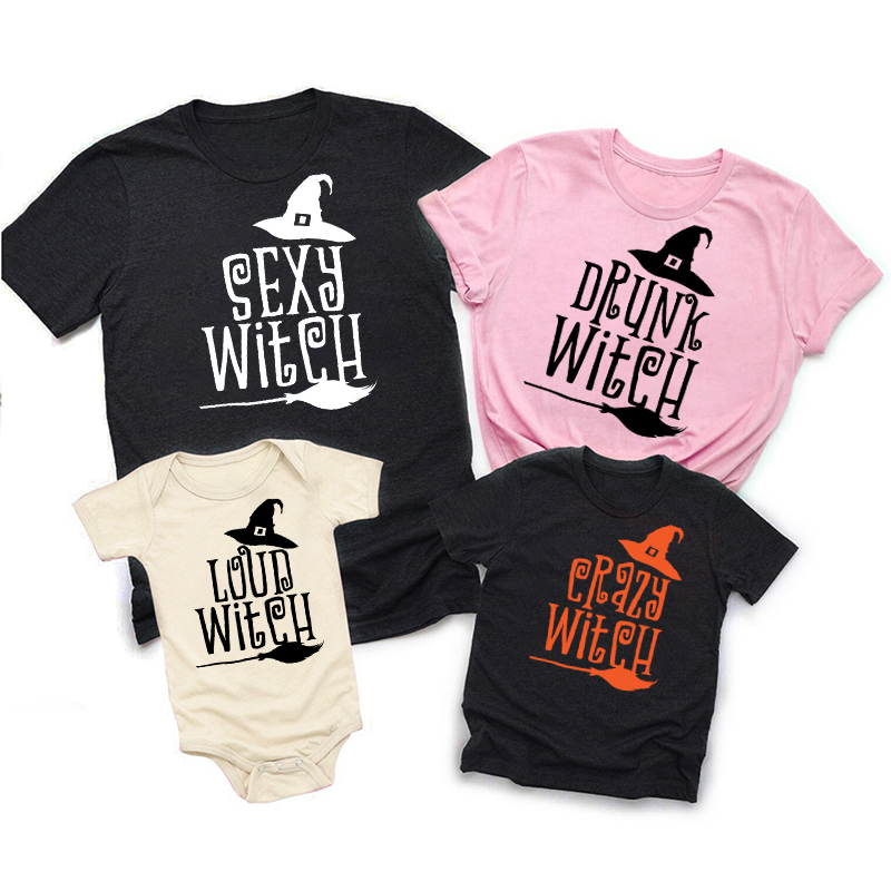 Customized Witch Family Matching Shirt