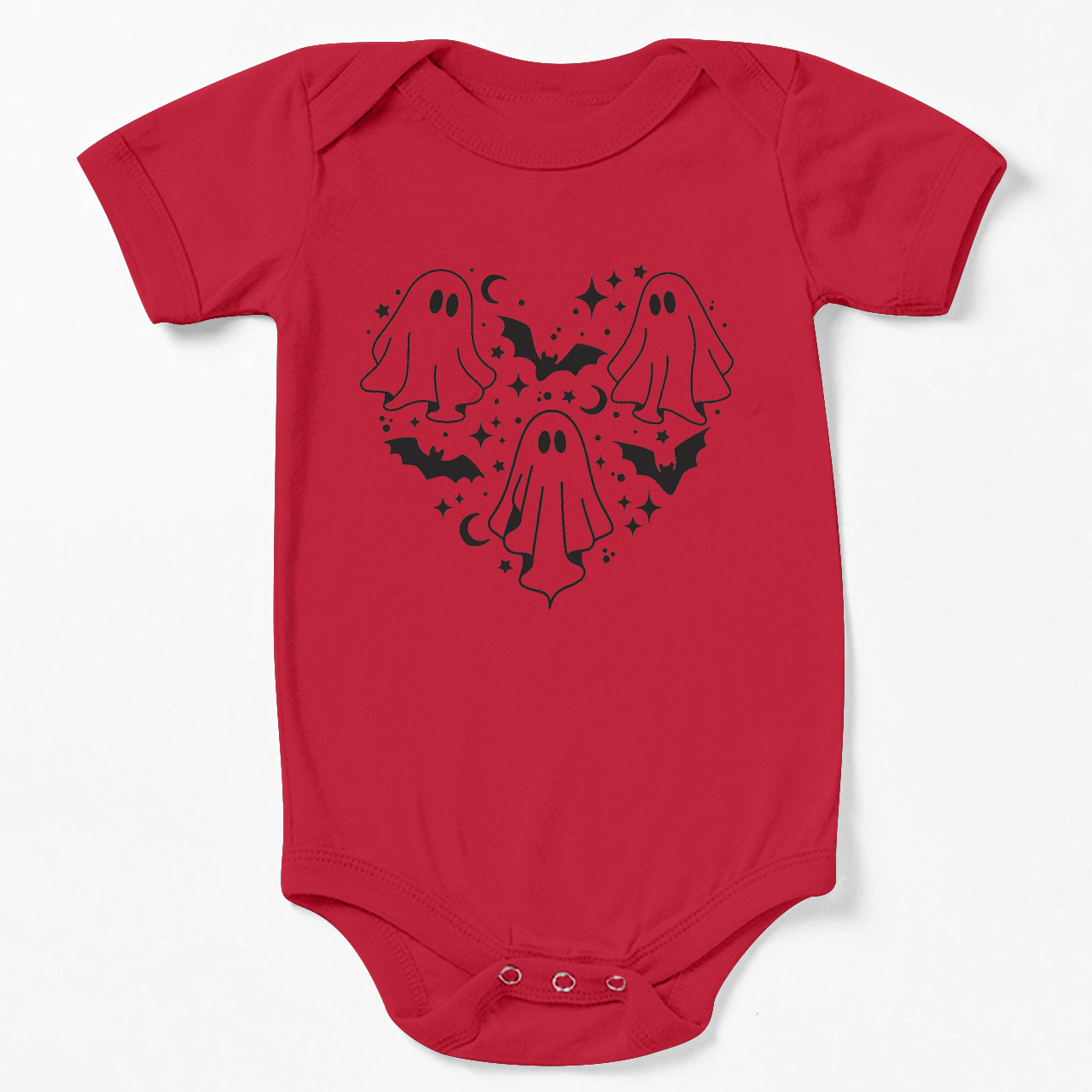 Ghost In Heart Halloween Baby Bodysuit