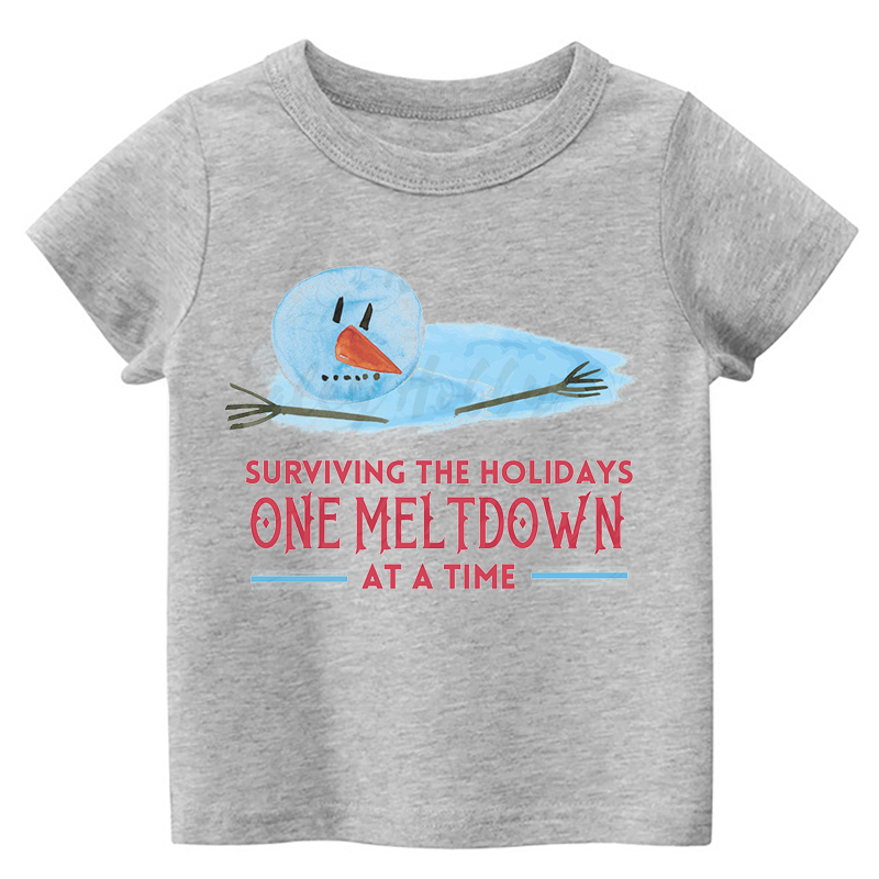 One Meltdown Toddler Christmas Shirt