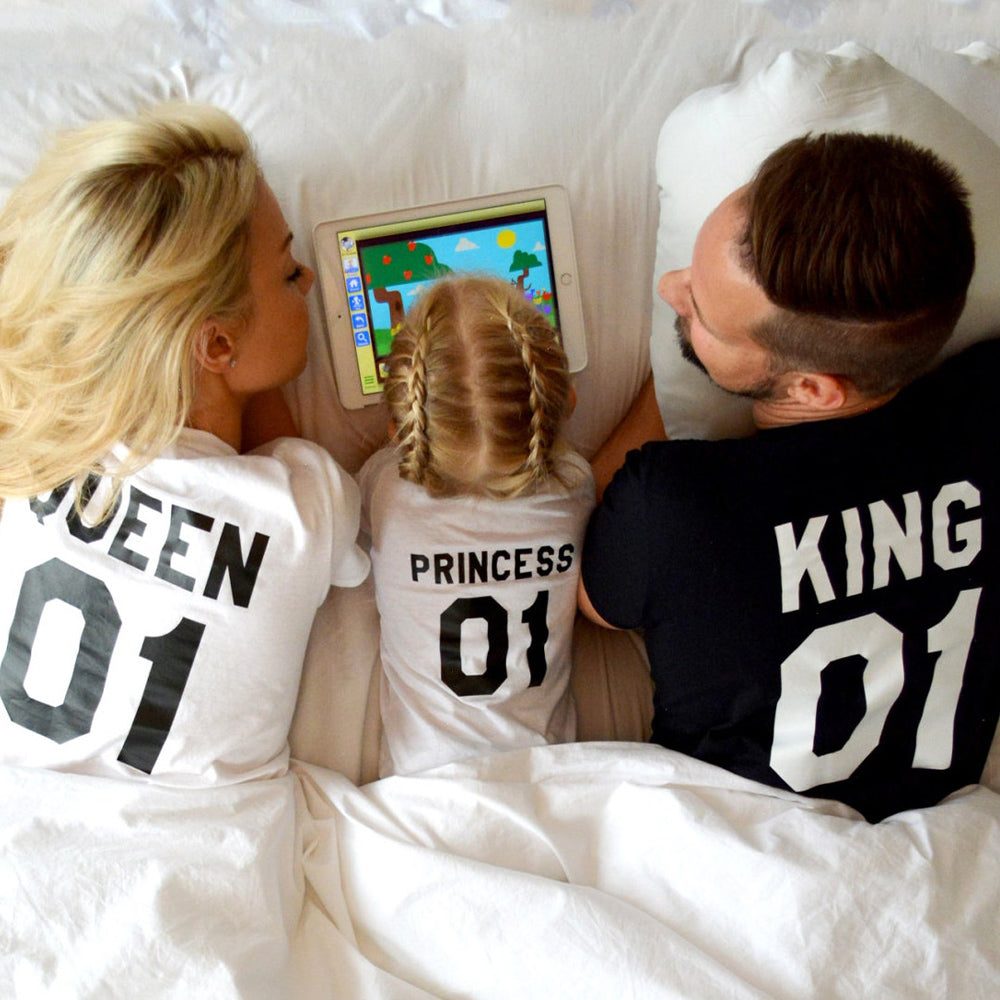 King Queen Prince Princess Family Shirt & Baby Bodysuit