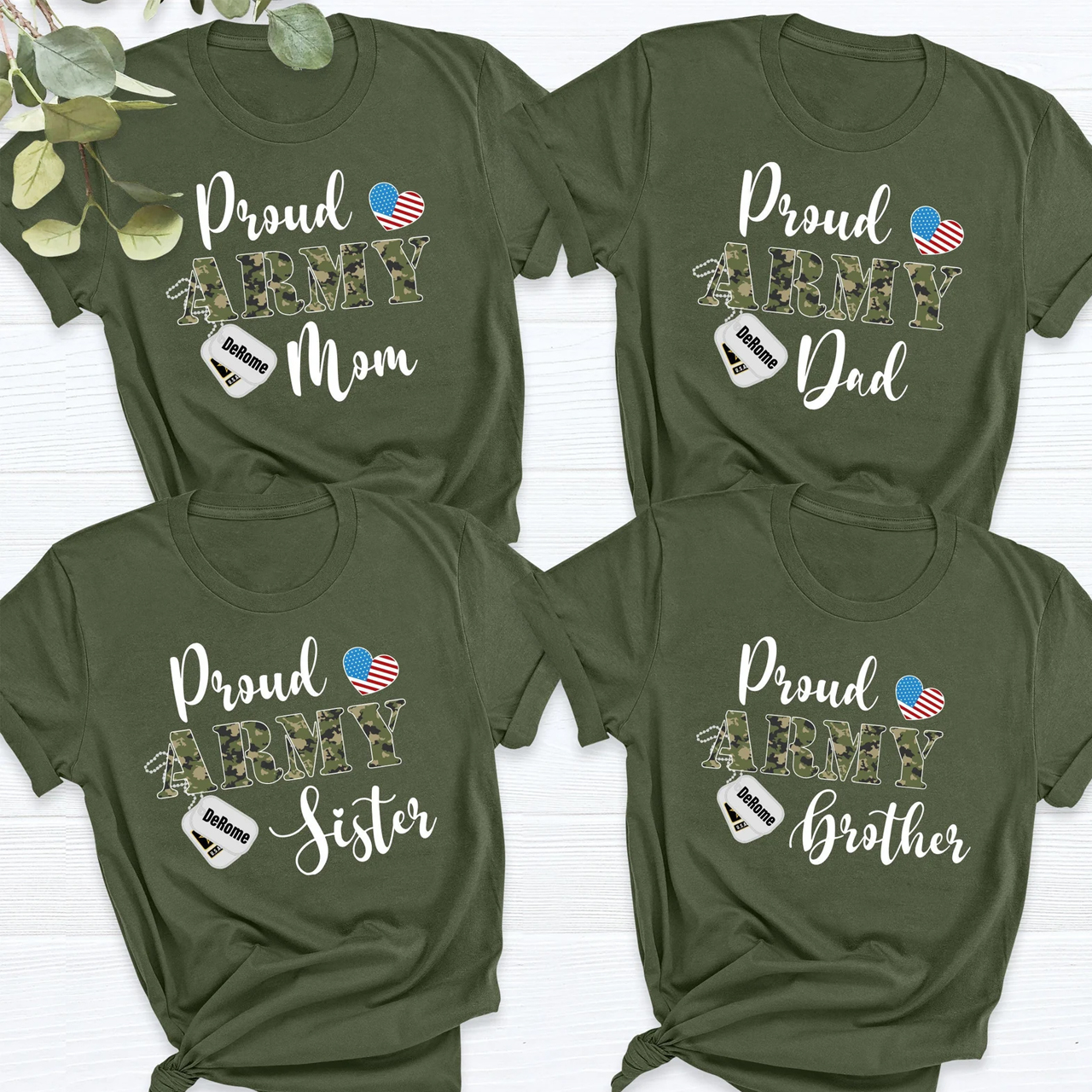 Proud Army Family Matching Shirts