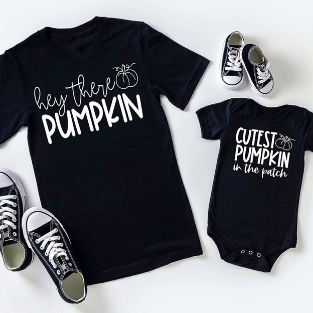 Hey There Pumpkin Family Matching Shirt 