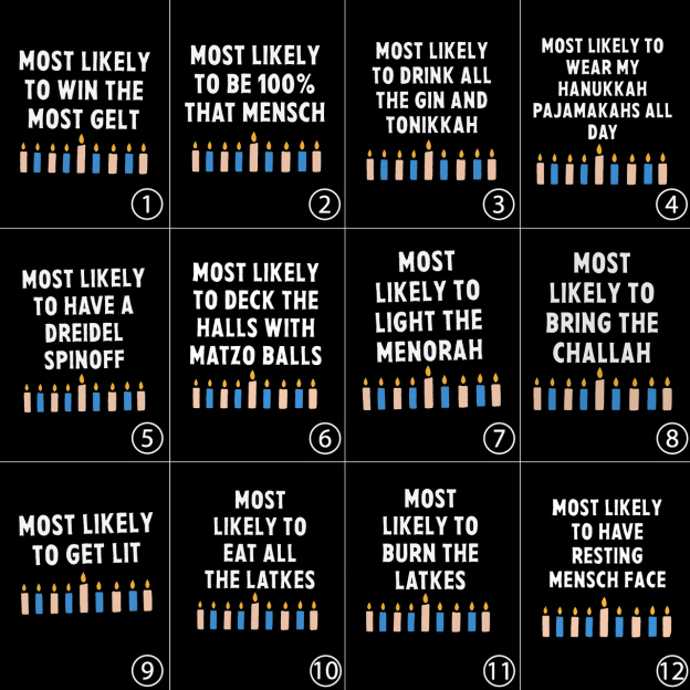 Most Likely 12 Designs Hanukkah Family Matching Shirt