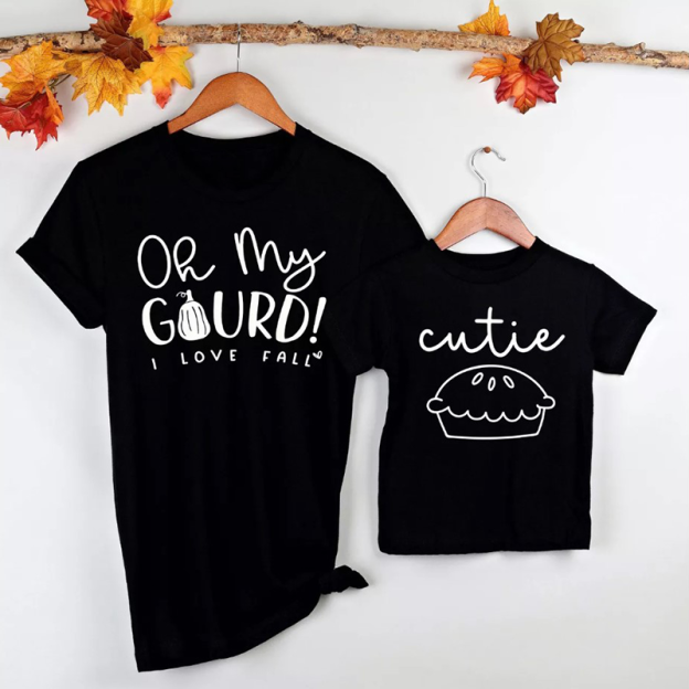 Mommy and Me Oh My Gourd Family Matching Shirt 