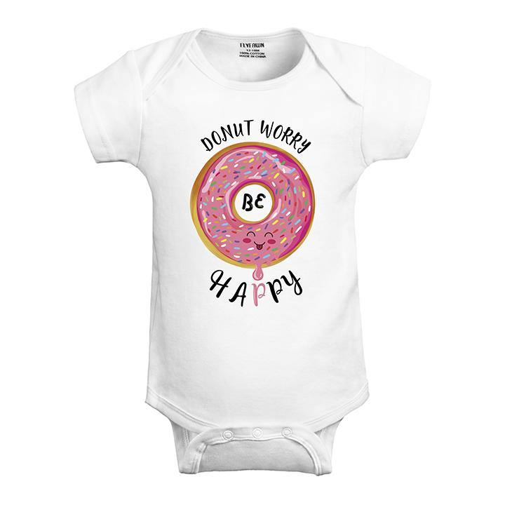 Baby Bodysuit (Donut Worry Be Happy)