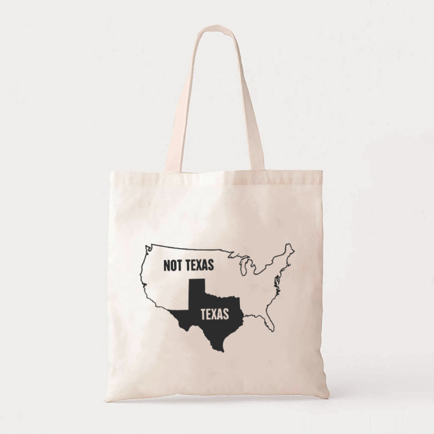 Funny Texas & United States Tote Bag
