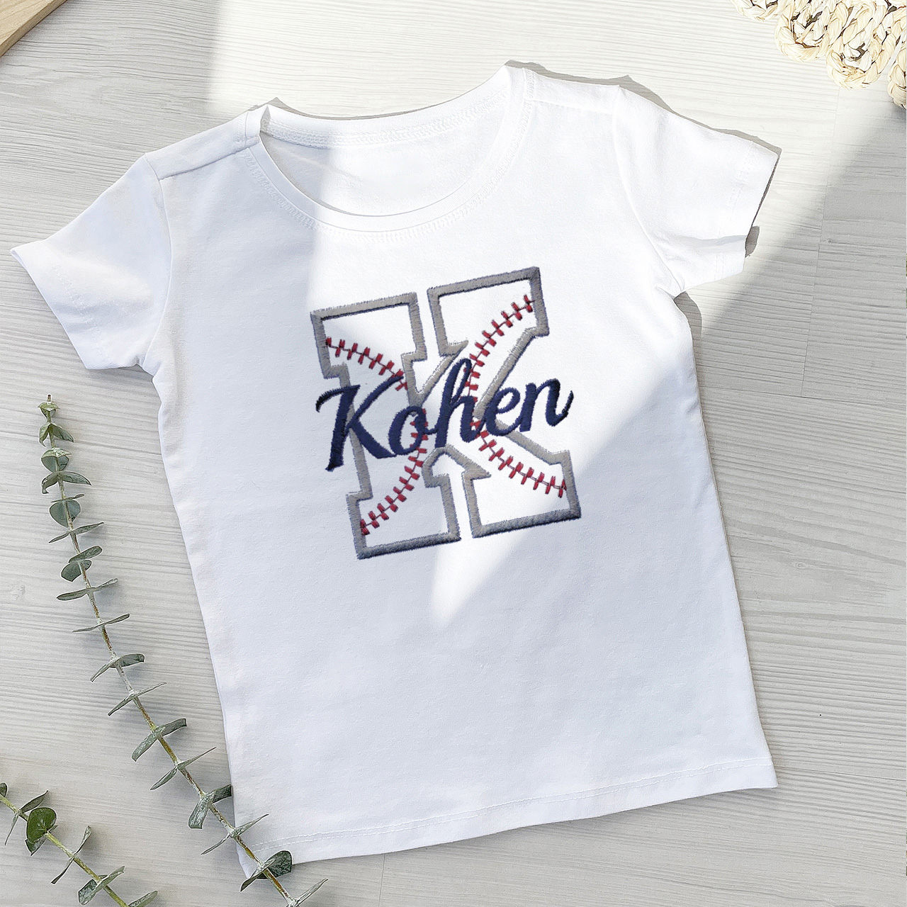 Personalized Baby Bodysuit & Shirts (Baseball)