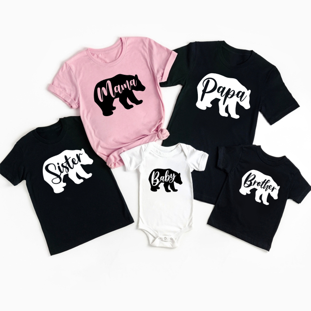 Bear Group Family Matching Shirts