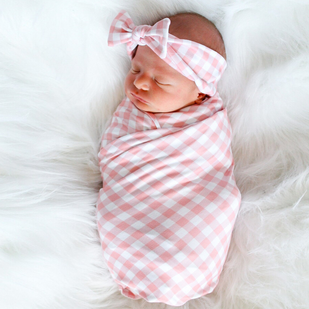 Plaid swaddle clearance