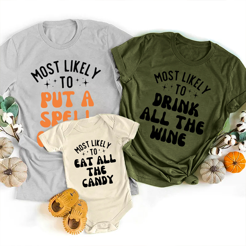 Custom Most Likely Halloween Party Shirts