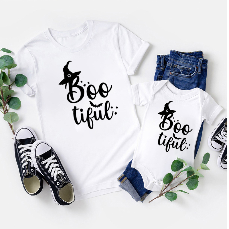 Boo Tiful Halloween Family Party Matching Shirt