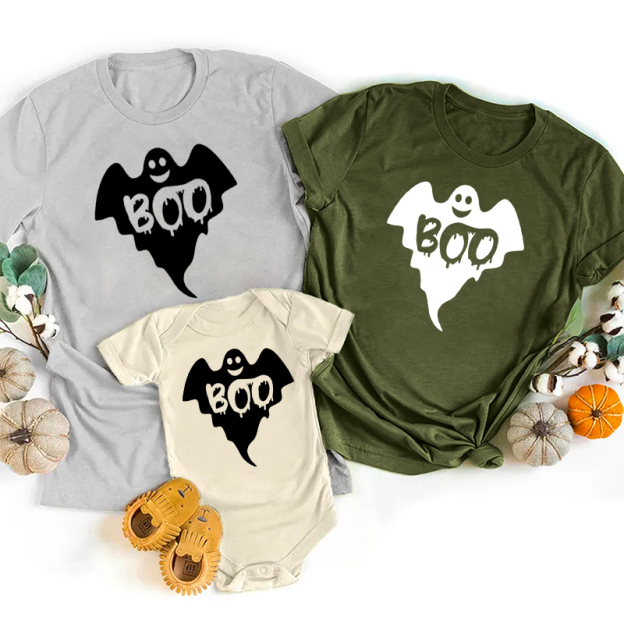 Halloween Boo Ghost Family Matching Shirt