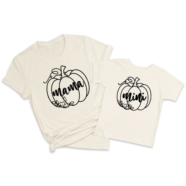 Mama Mini Pumpkin Mom&Me Matching Shirt