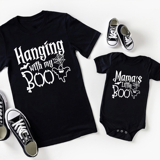 Halloween Hanging With My Boo Mom&Me Matching Shirt