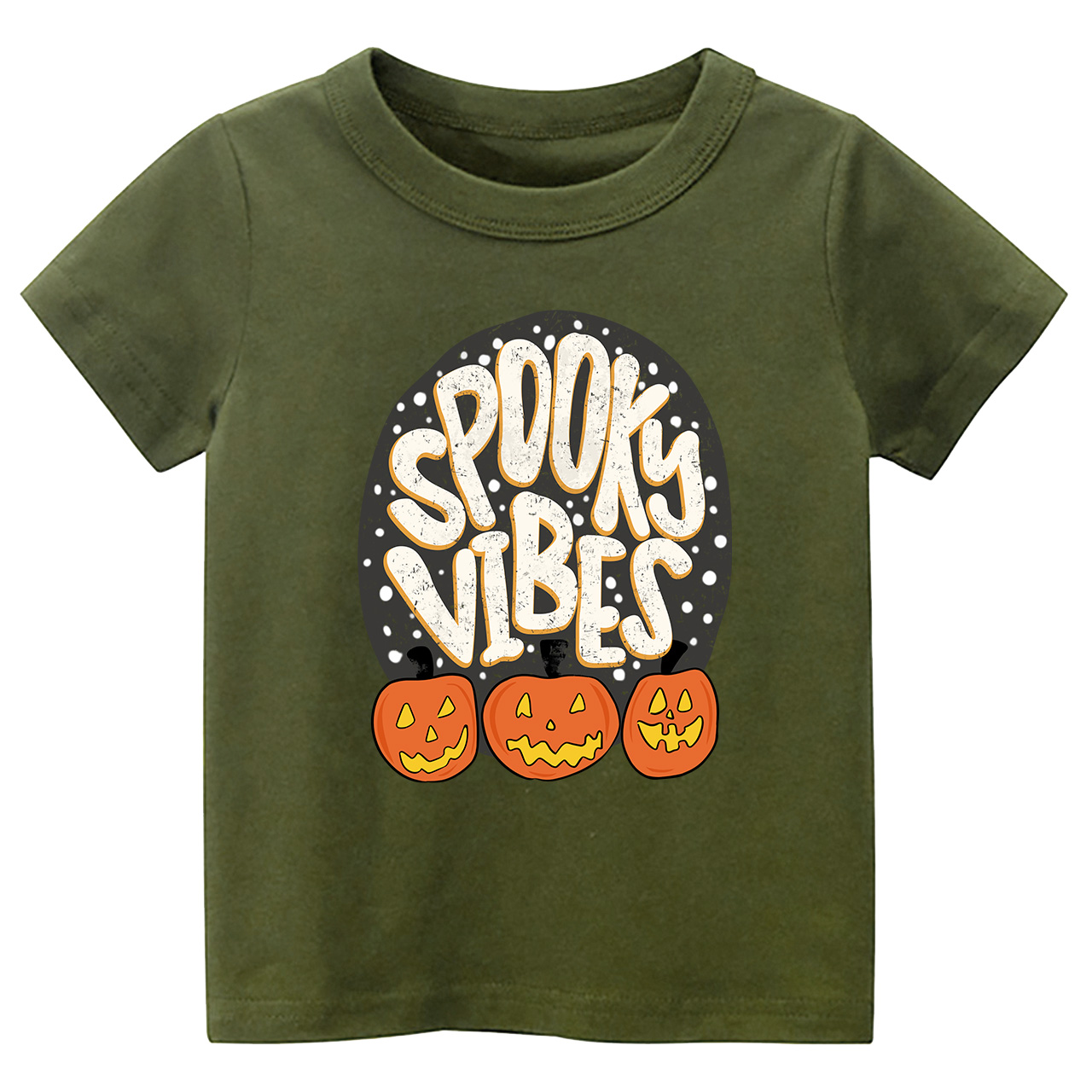 Spooky Vibes Toddler Retro Halloween Shirt