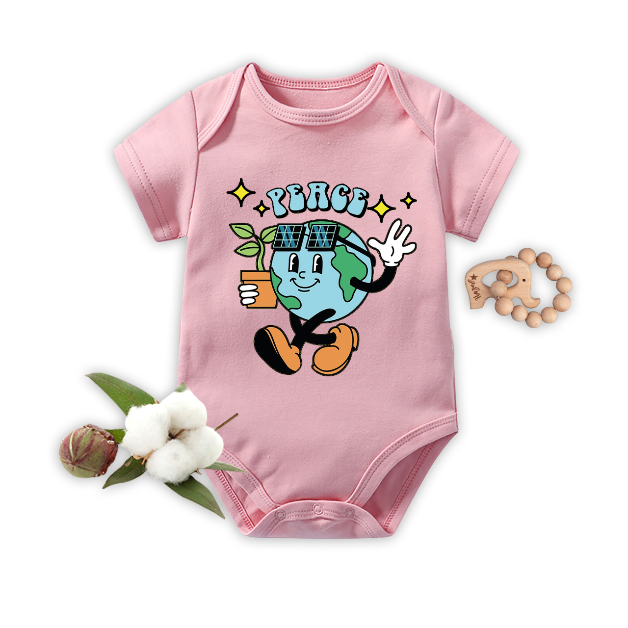 Earth Day Natural Lover Bodysuit For Baby