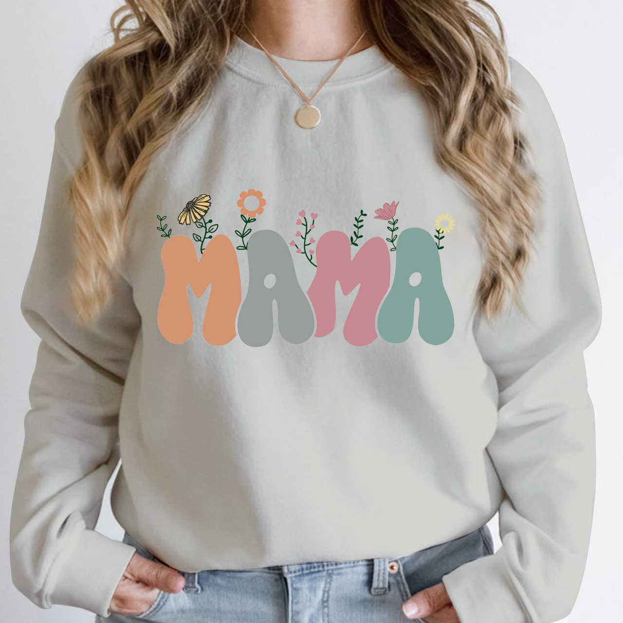 Cute Gift Florals For Mama Sweatshirt