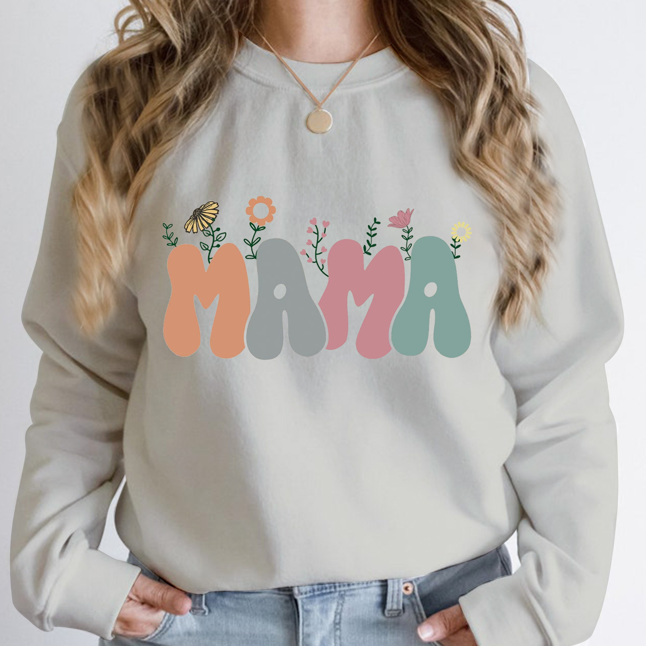 Cute Gift Florals For Mama Sweatshirt