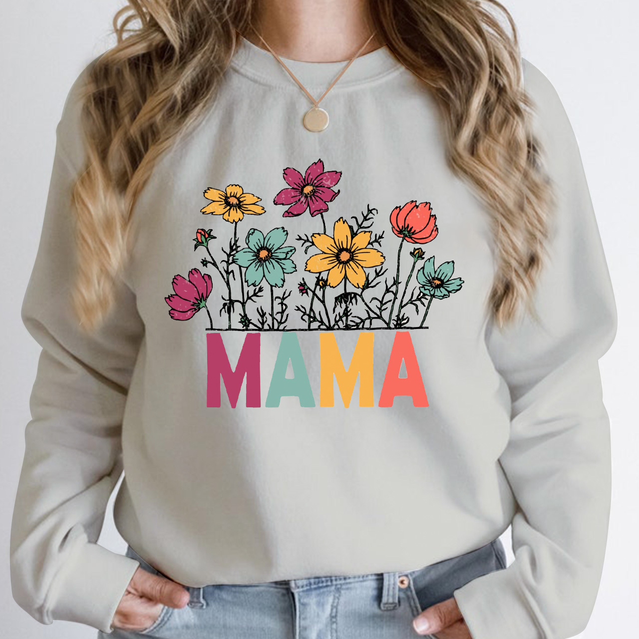 Flowers Mama Trendy Sweatshirt