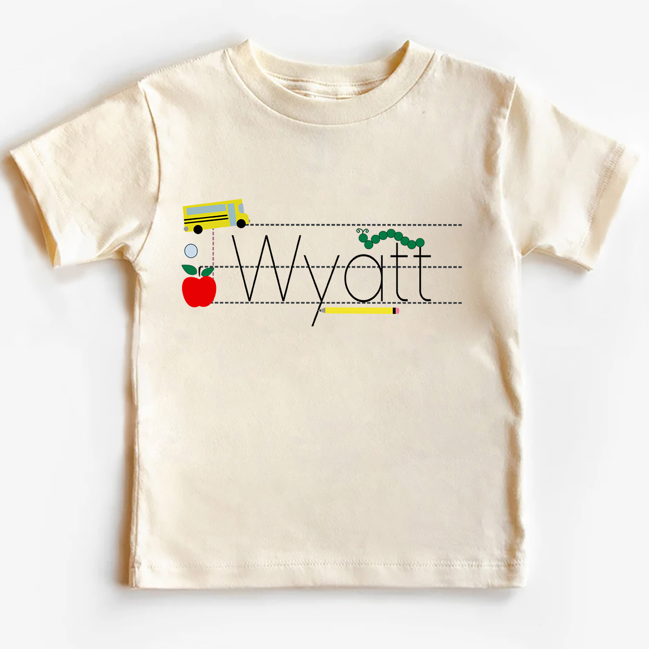 Personalized Monogrammed Line Spectrum Back to School Shirt