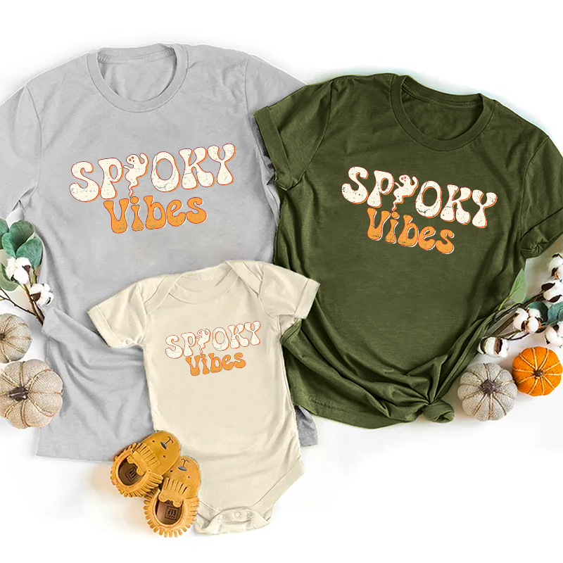 Halloween Spooky Vibes Shirt For Family