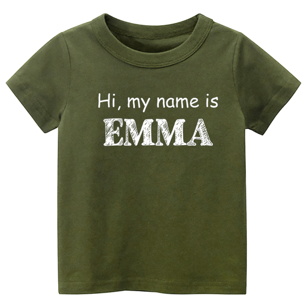 Personalized Name Self Introduction Back To School Kids Shirt