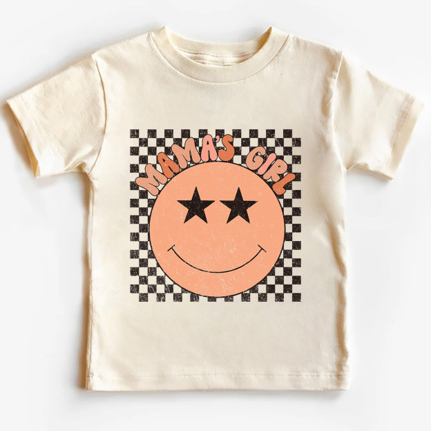 Mama's Girl Check Kids T-Shirt