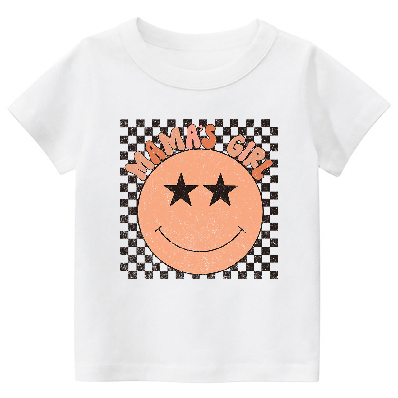 Mama's Girl Check Kids T-Shirt