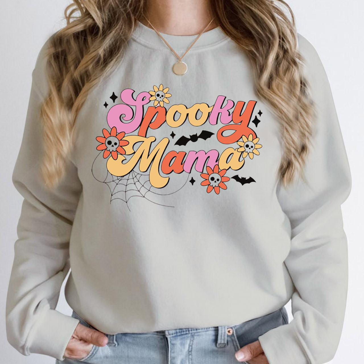 Retro Spooky Mama Sweatshirt