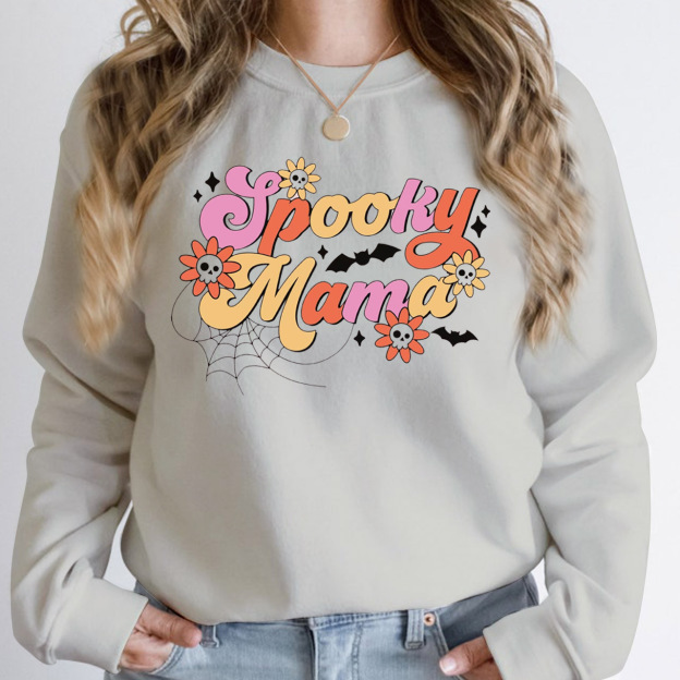 Retro Spooky Mama Sweatshirt