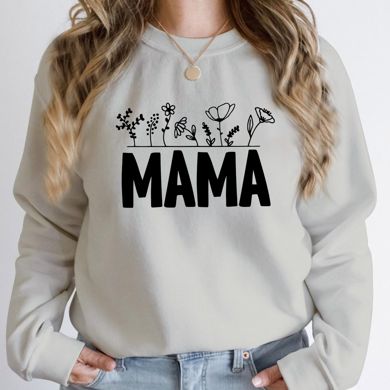 Wild Flower Sweatshirt For The Best Mom