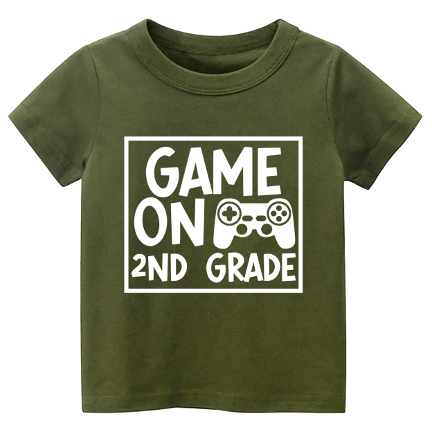 Game On XX Grade Back To School Kids Shirts