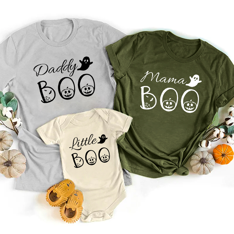 Halloween Pumpkin Imp Boo Family Matching T-Shirts