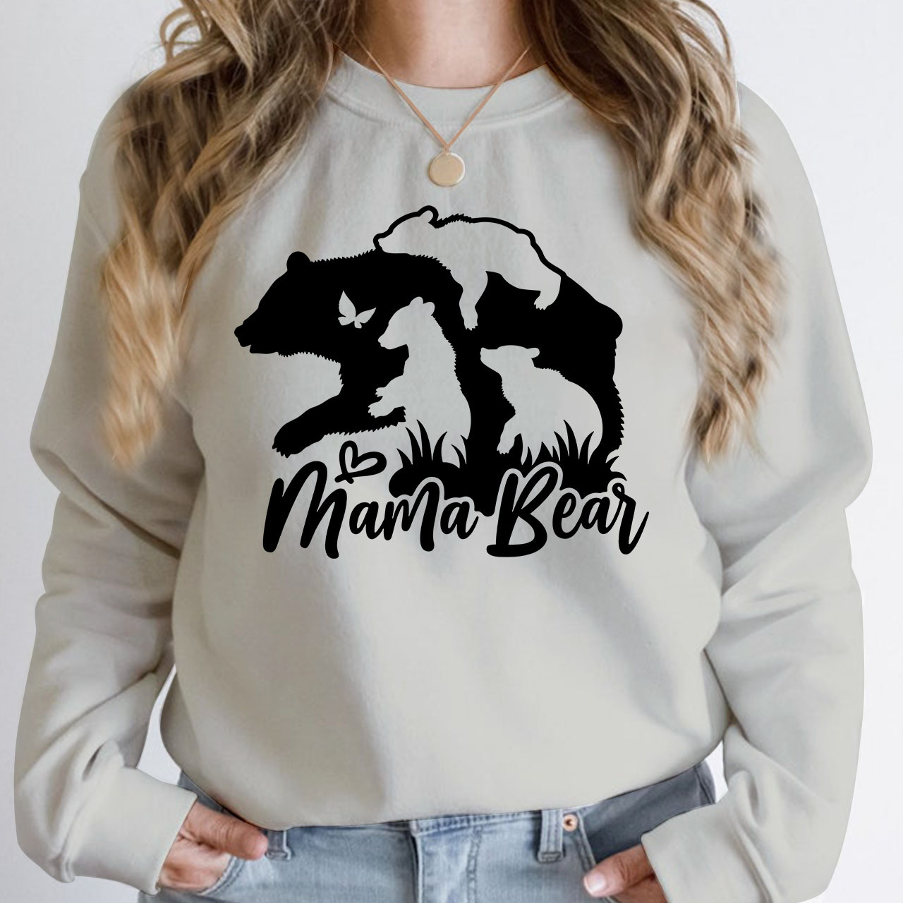 Three Cubs Mama Bear Sweatshirt