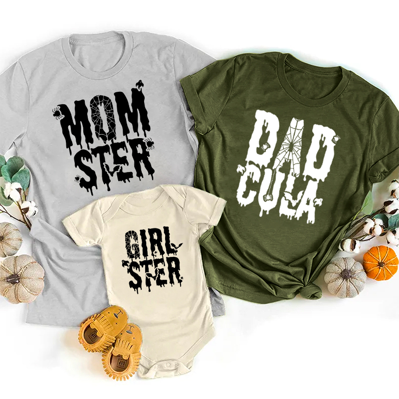 Funny Halloween Family Party Matching T-Shirts