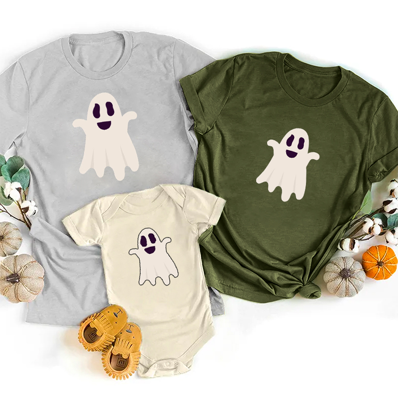 Halloween Cute Ghost Family Matching T-Shirts